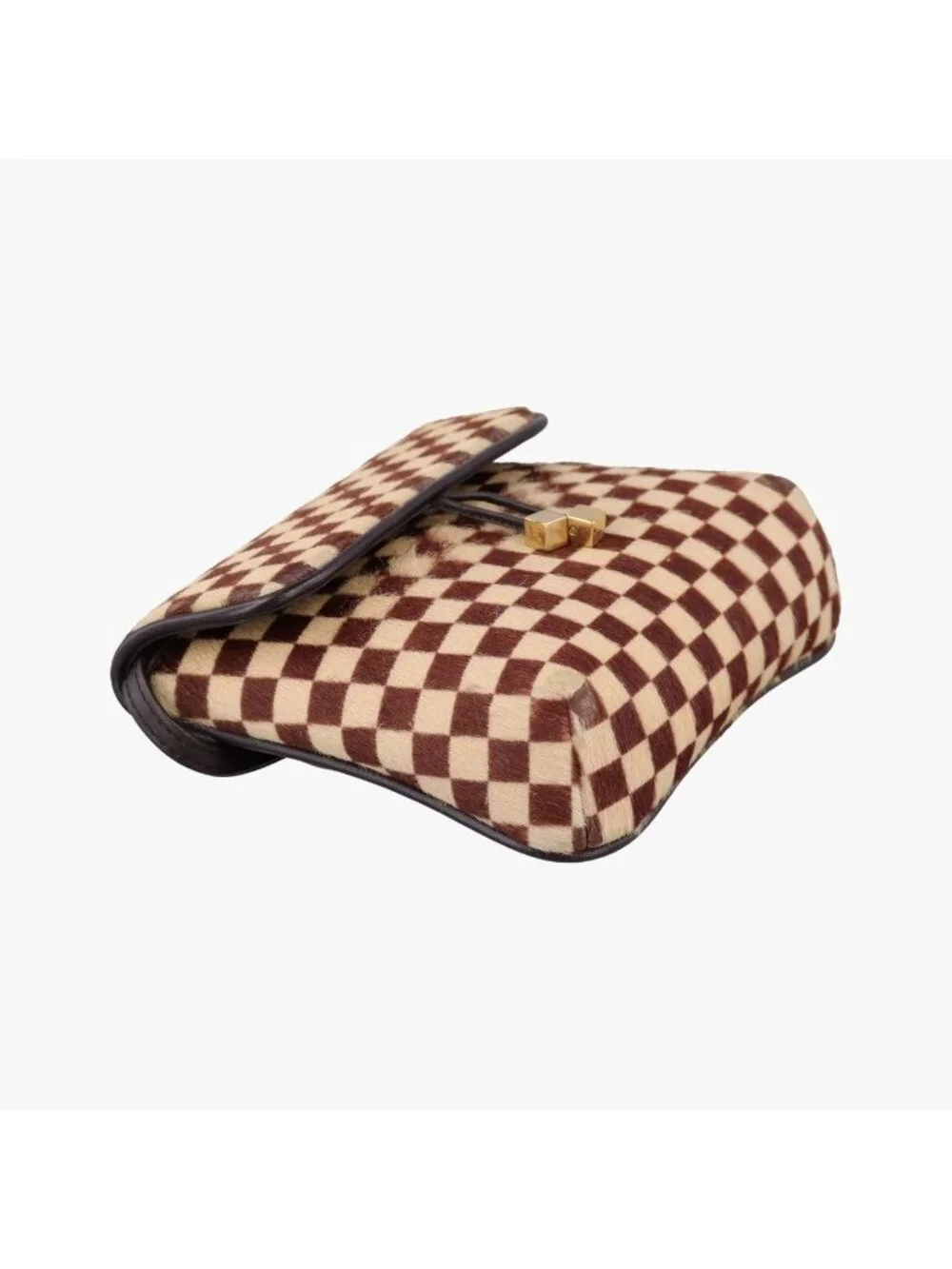 Louis Vuitton Gazelle Brown Ebene Damier Sauvage Calf Hair